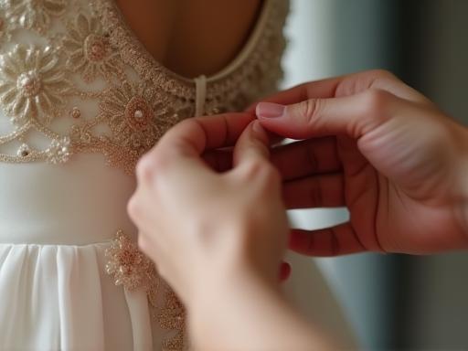 Image representing detailed bridal gown alterations