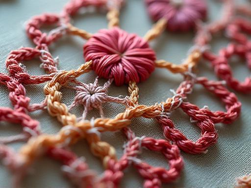 Image representing intricate custom embroidery on fabric